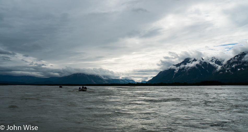 The merged Tatshenshini and Alsek Rivers in British Columbia, Canada