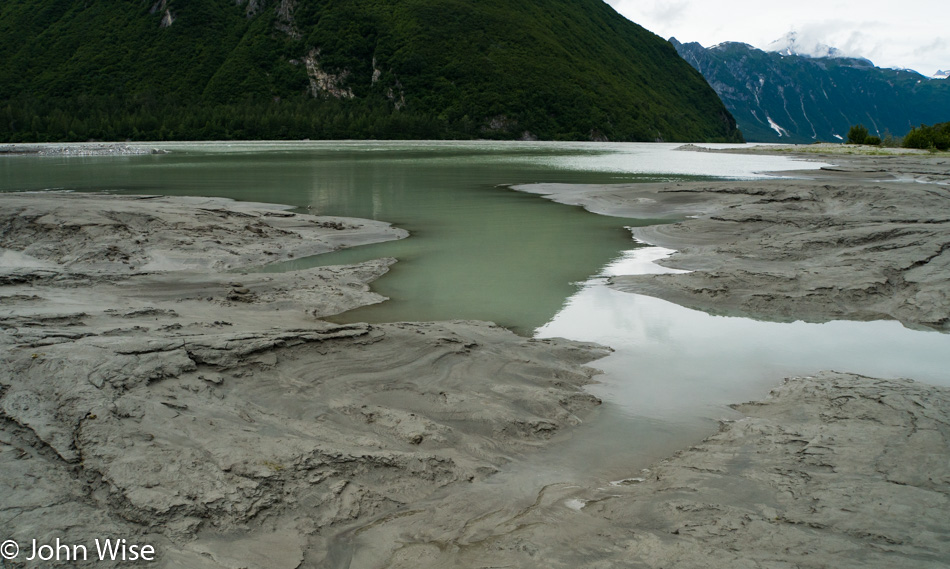 Outflow of the Walker Lake joining the Alsek River in the United States