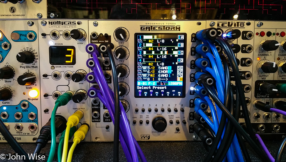 Erogenous Tones Eurorack modules at Moogfest in Durham, North Carolina