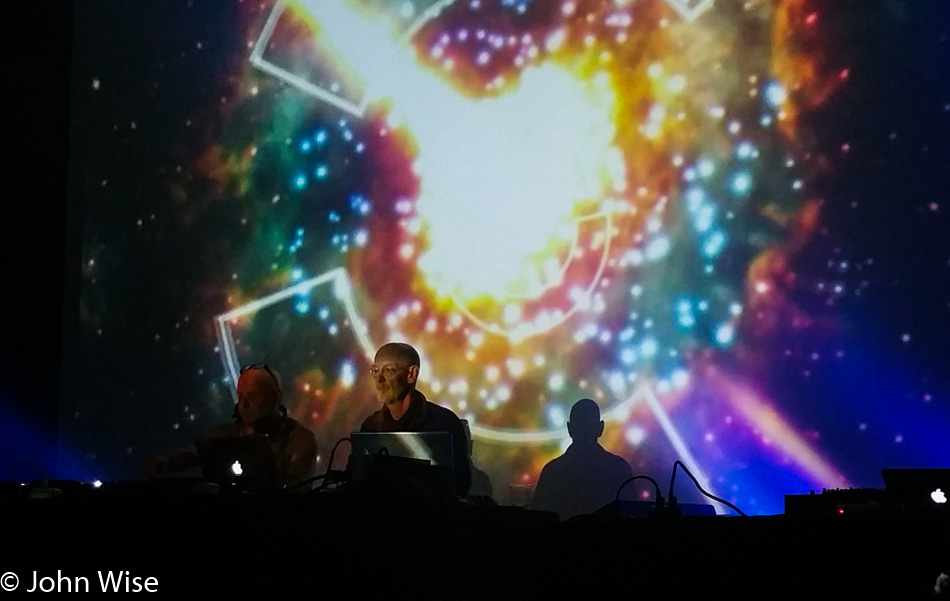 The Orb performing at MoogFest in Durham, North Carolina