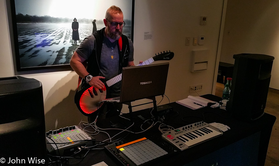 Eban Crawford playing the prototype Expressiv Infinity at MoogFest in Durham, North Carolina