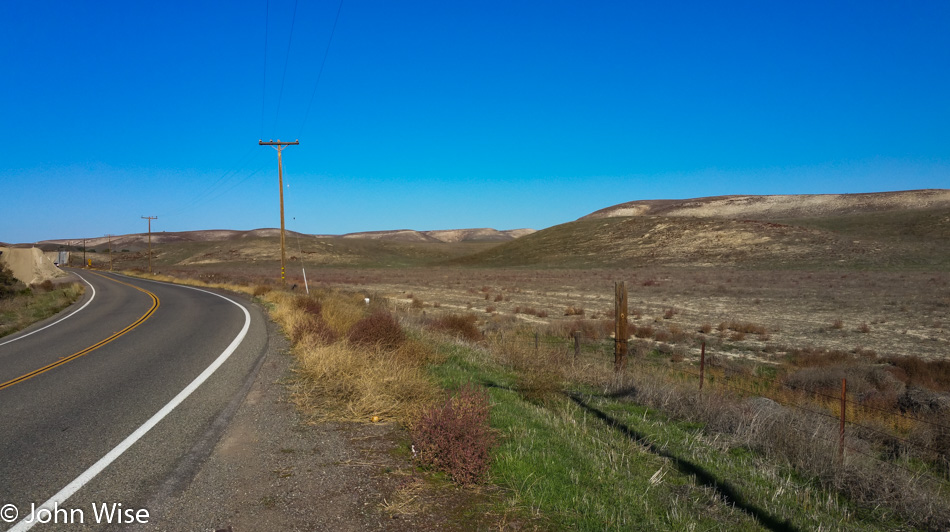 Road side in California