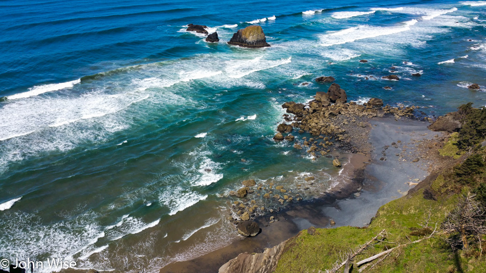 Caroline Wise at Ecola State Park north of Cannon Beach, Oregon