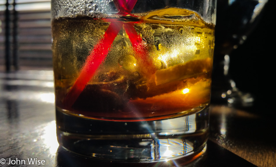 A Manhattan at the Wayfarer Restaurant in Cannon Beach, Oregon