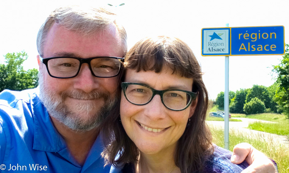 John Wise and Caroline Wise in Alsace, France