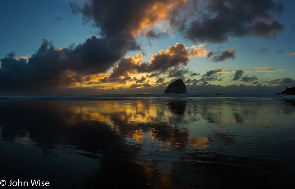 Sunset at Cape Kiwanda on the Oregon coast