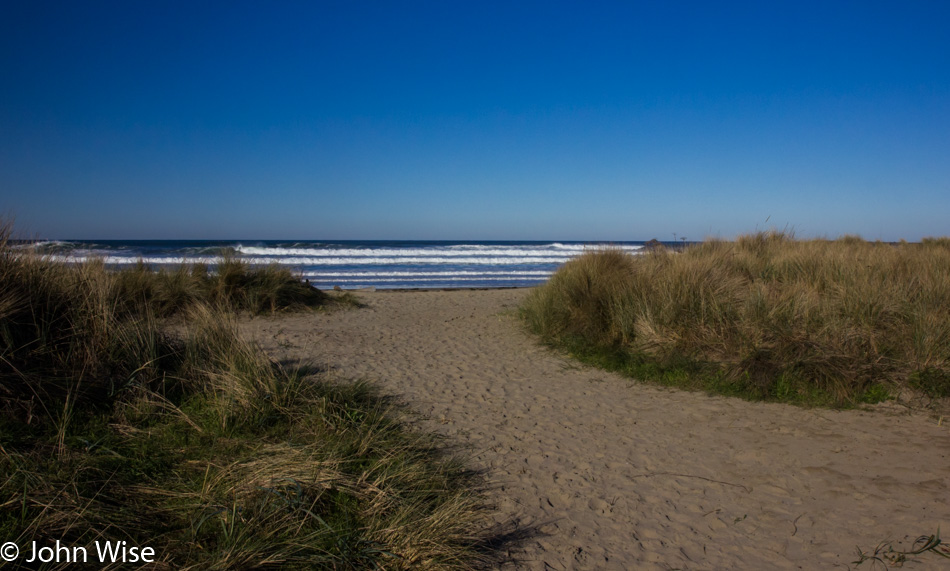 Trail to Bastendorff Beach in Charleston, Oregon