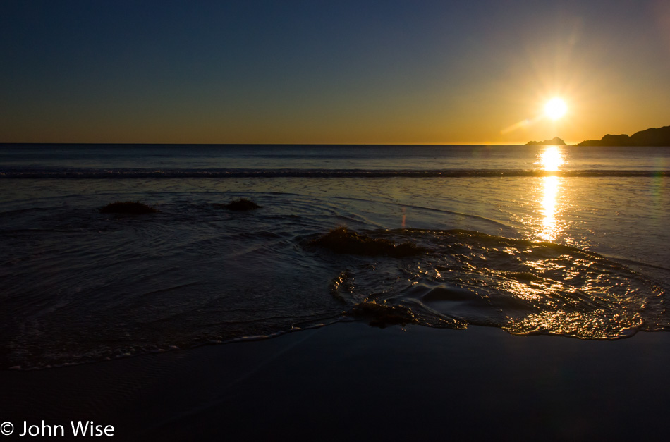 On the beach at Port Orford, Oregon