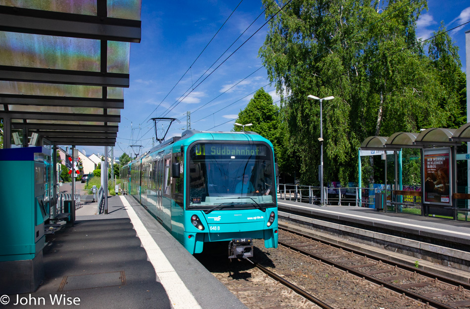 U-Bahn at Zeilweg in Frankfurt, Germany