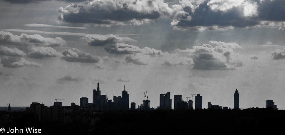 The skyline of Frankfurt, Germany