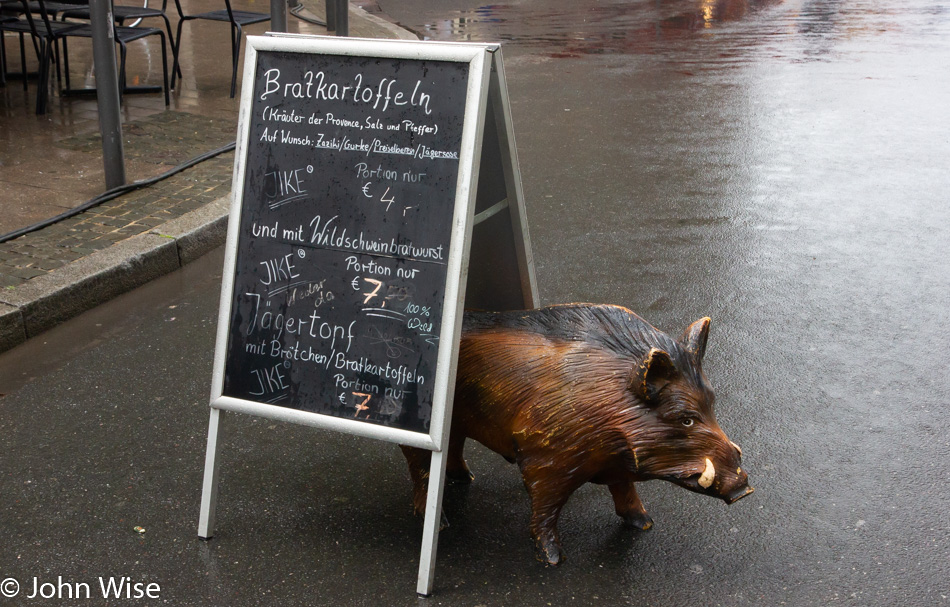 Frankfurt street and sign