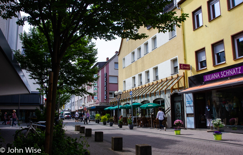 On the streets of Hanau, Germany