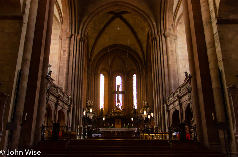 Inside Dom St. Martin in Mainz, Germany