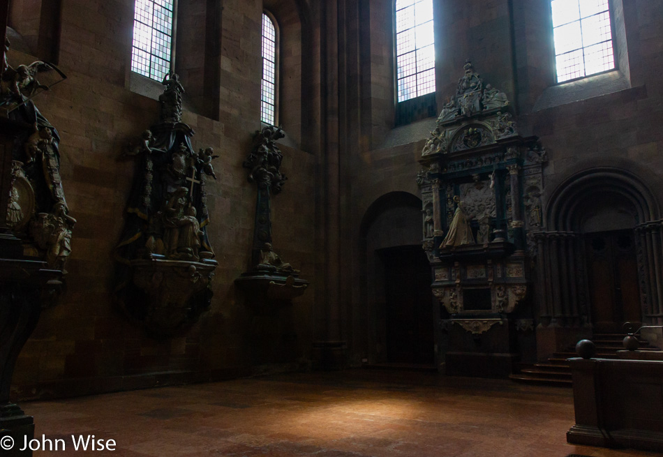 Inside Dom St. Martin in Mainz, Germany