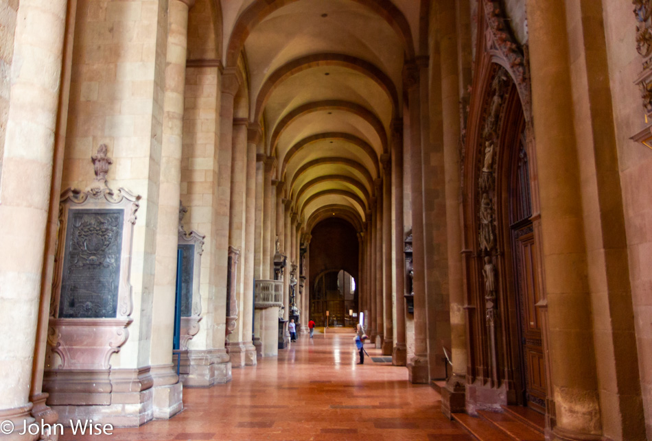 Inside Dom St. Martin in Mainz, Germany