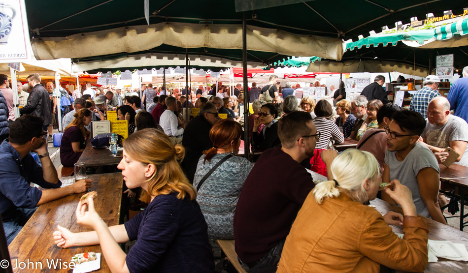 Erzeugermarkt at Konstablerwache in Frankfurt, Germany