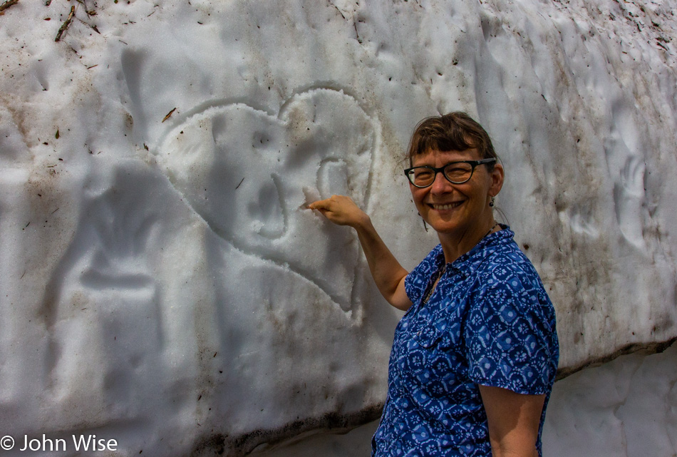 Caroline Wise in the Alps of Switzerland