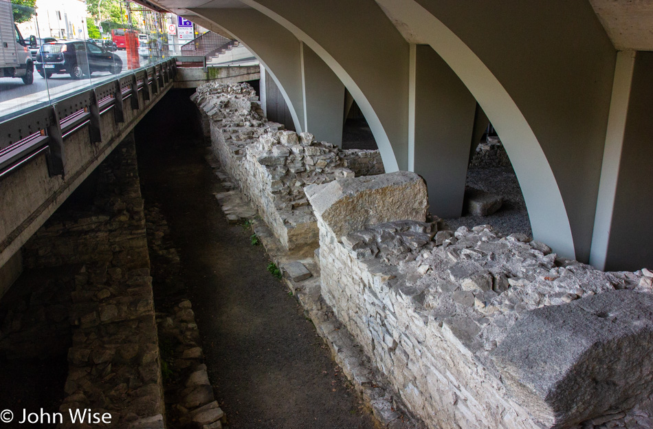 Roman ruins in Como, Italy