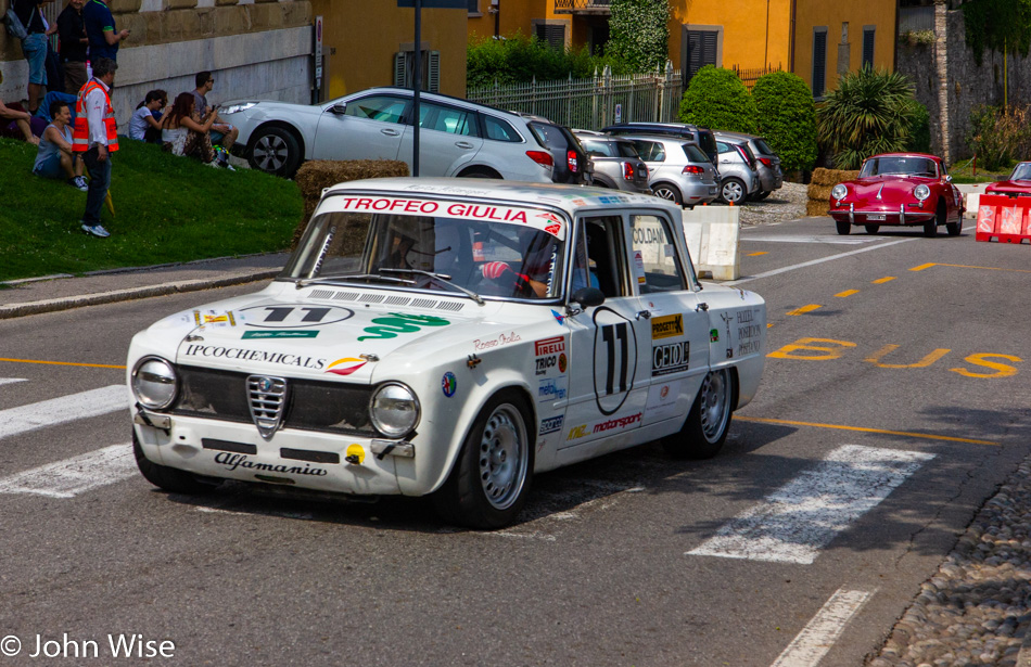 Grand Prix racers in Bergamo, Italy