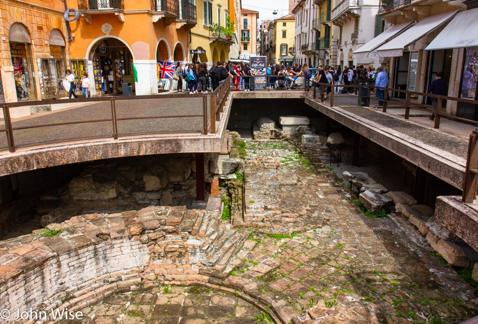 Roman ruins in Verona, Italy