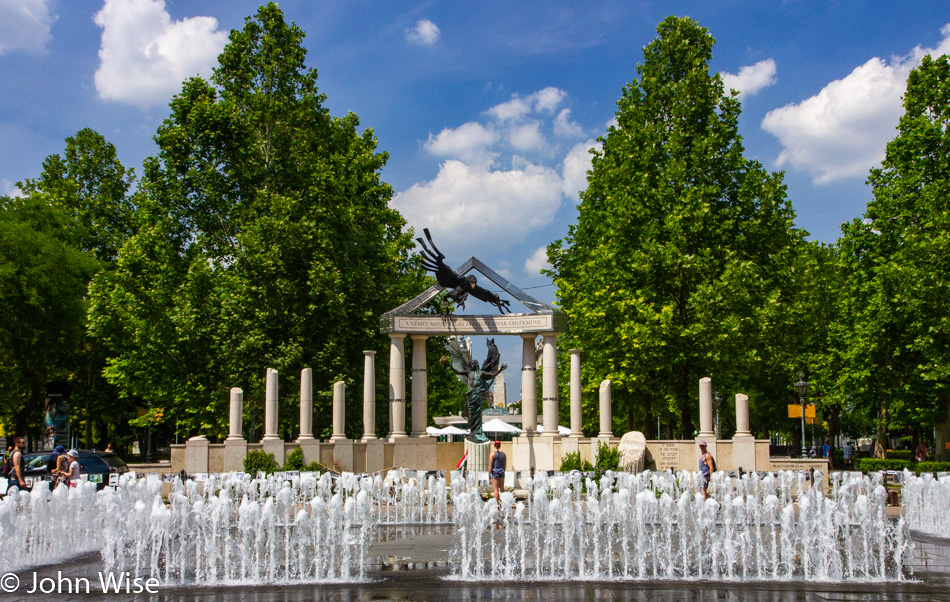 Controversial monument about World War II in Budapest, Hungary