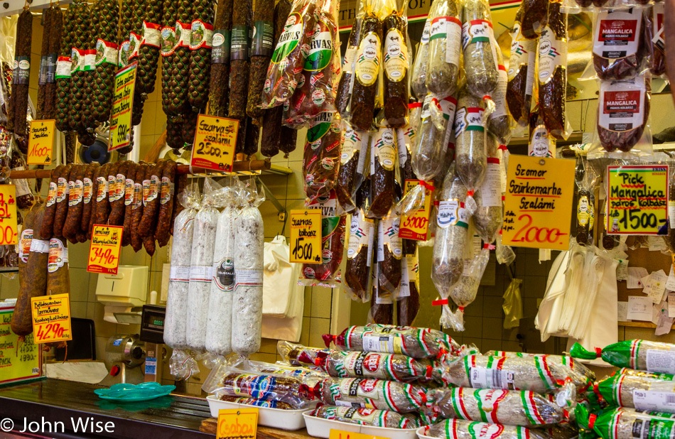 Central Market Hall in Budapest, Hungary