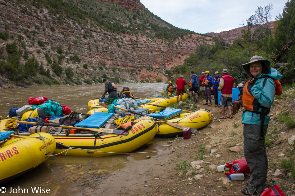 Caroline Wise on the Yampa River