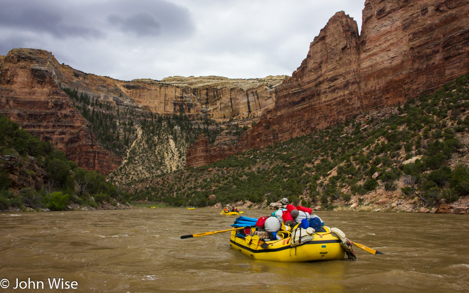 Rafting down the Yampa