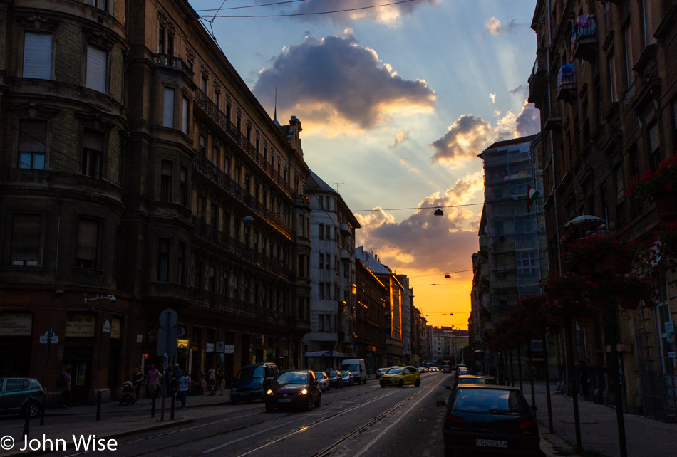 Sunset in Budapest, Hungary