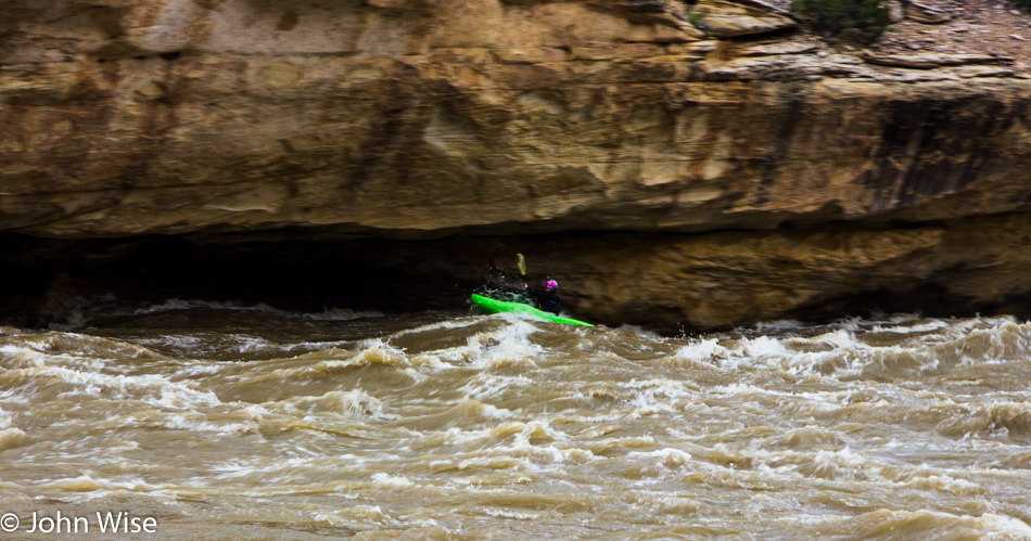 Kayaker on the Yampa River