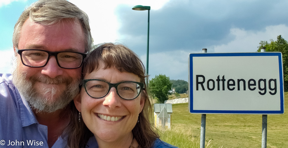 John Wise and Caroline Wise in Rottenegg, Austria