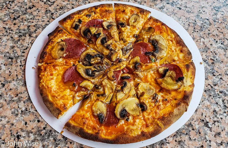 Pizza from Frankfurt, Germany