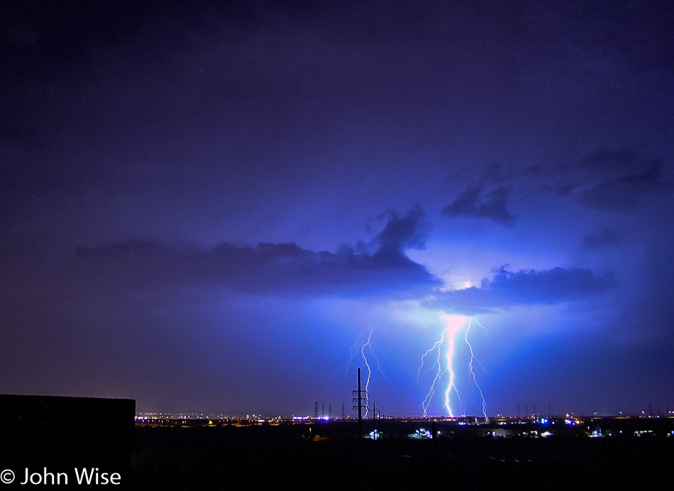 Lightening over Phoenix, Arizona