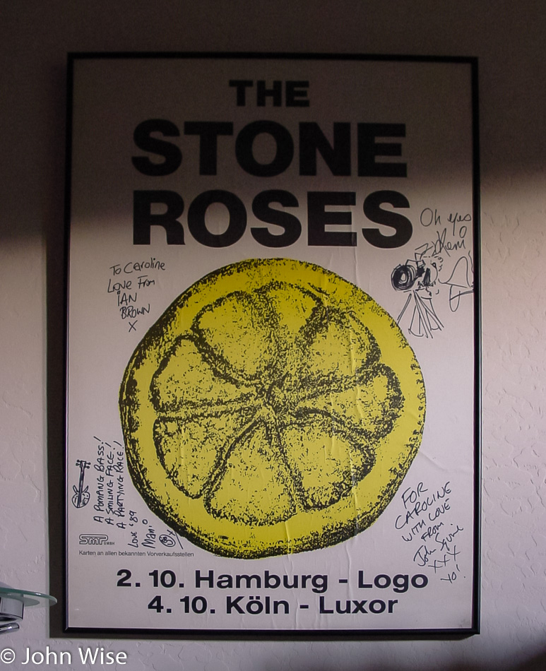 Signed Stone Roses poster