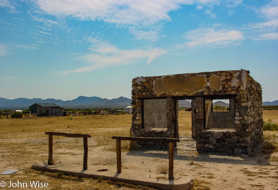 Ruin next to the road between Aguila and Bouse, Arizona