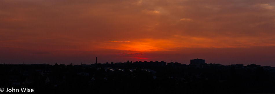 Dawn in Frankfurt, Germany