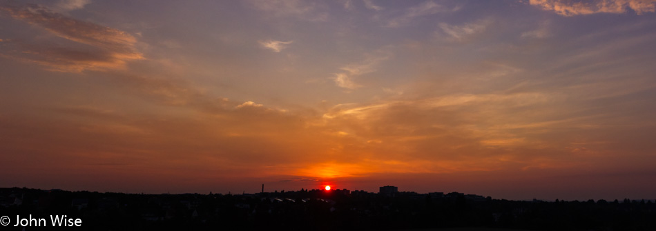 Sunrise in Frankfurt, Germany