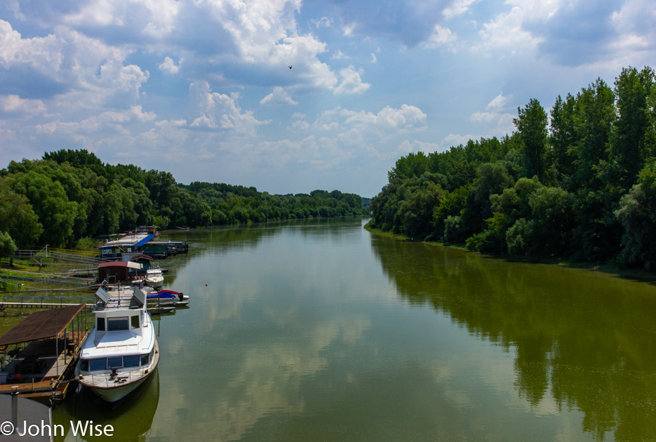 Danube on the border of Hungary and Slovakia