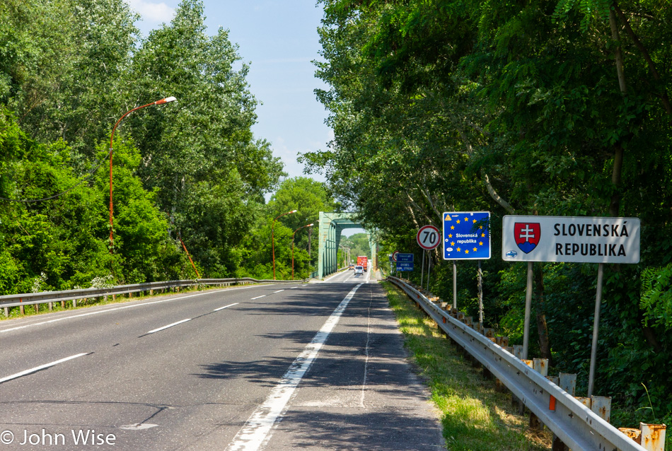 Entering Slovakia from Hungary