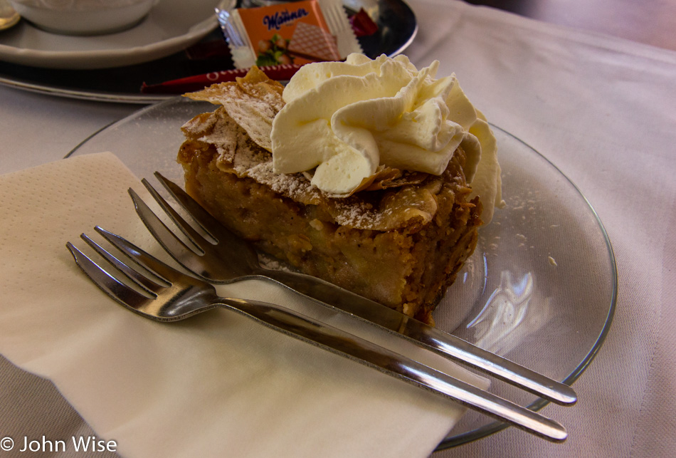 Apple Strudel in Vienna, Austria