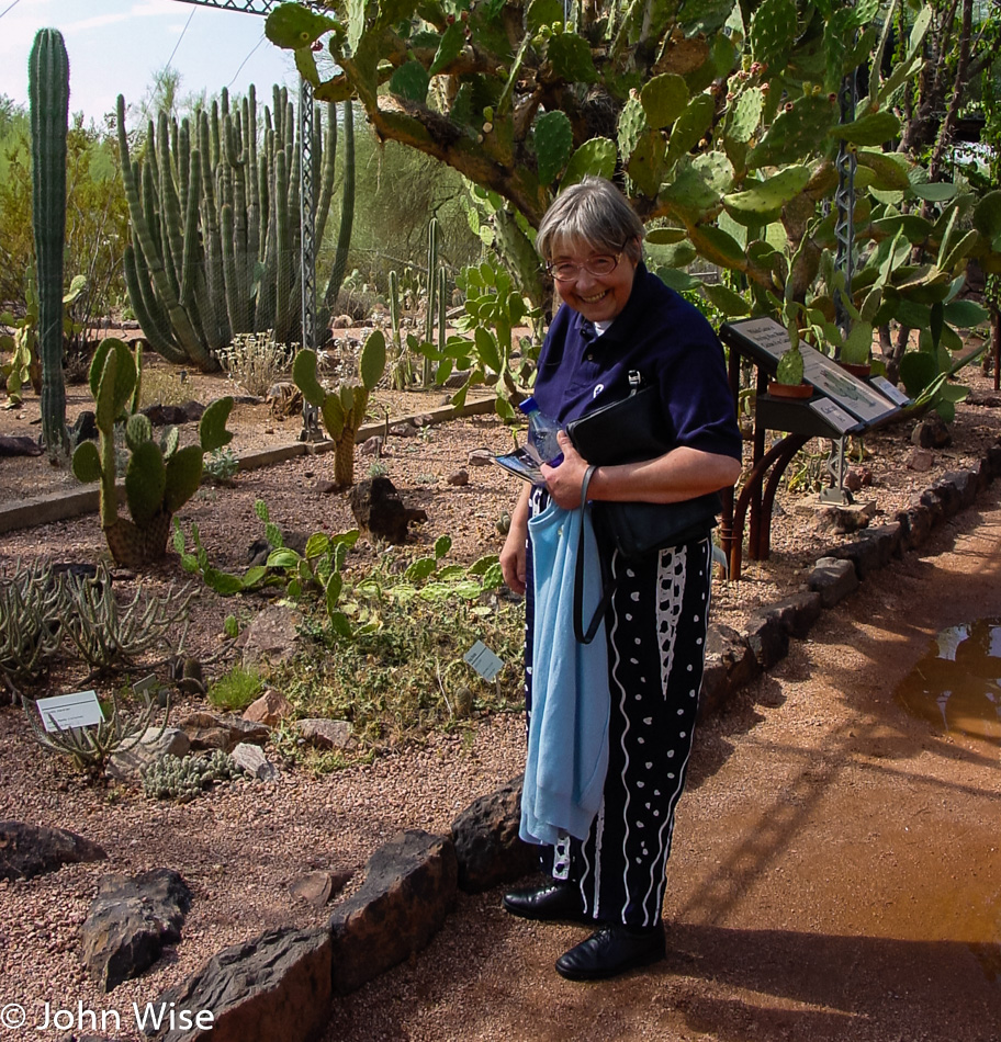Jutta Engelhardt at Desert Botanical Garden Phoenix, Arizona
