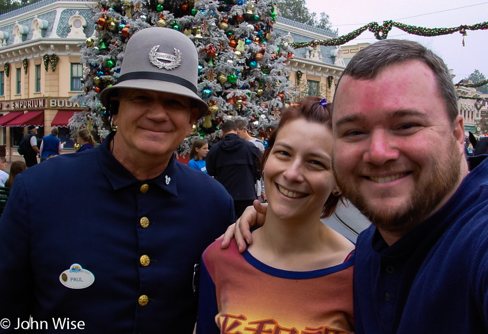 Caroline Wise and John Wise at Disneyland in Anaheim, California