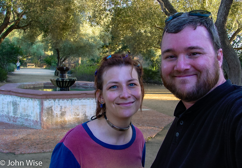 Caroline Wise and John Wise at Mission La Purísima Concepción in Lompoc, California