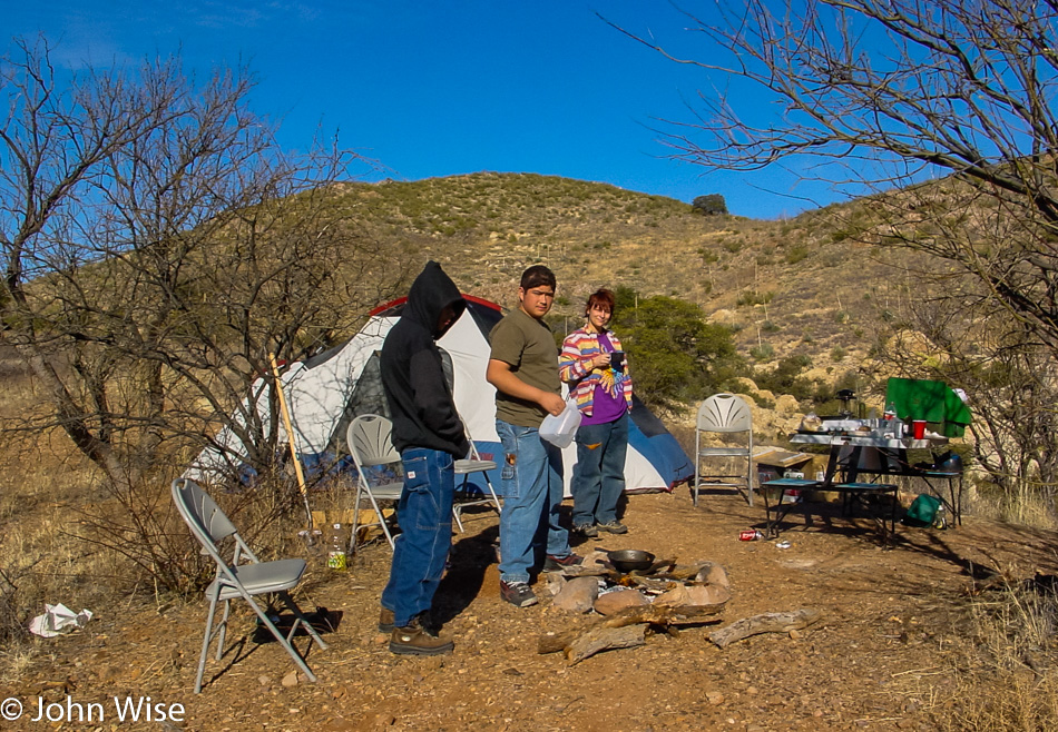 Arturo Silva and Caroline Wise at Buenos Aires National Wildlife Refuge in Arivaca, Arizona