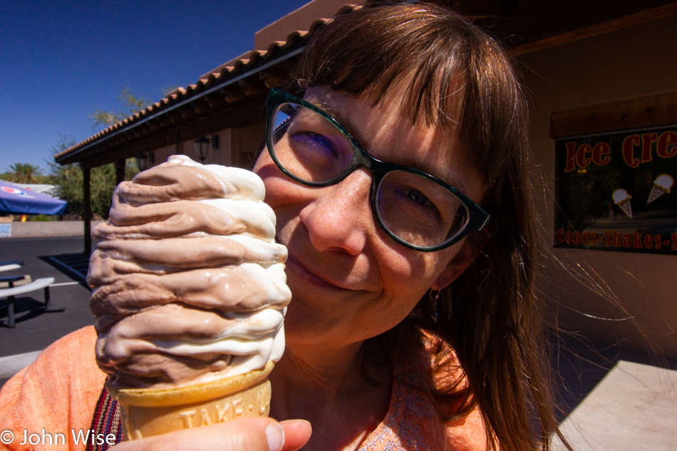 Caroline Wise at Tastee Freez in Wickenburg, Arizona