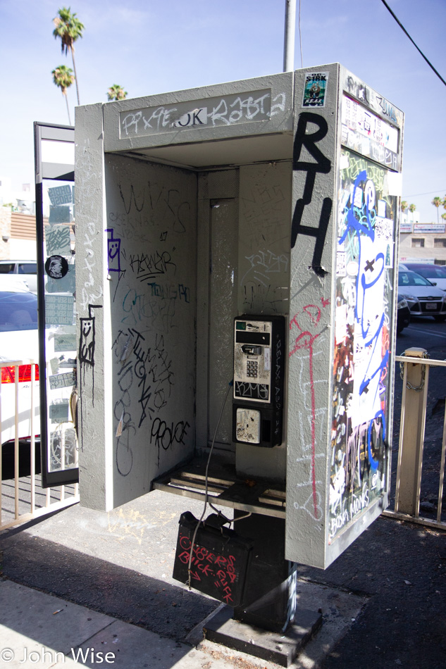 Dead Pay Phone on on Wilshire Blvd in Los Angeles, California