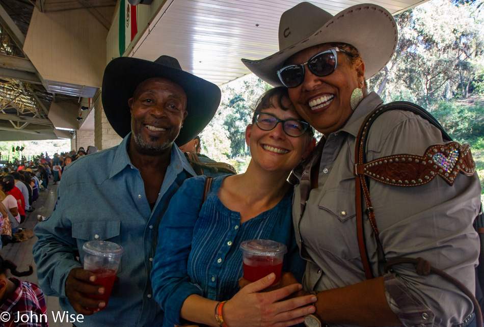 Caroline Wise at the Bill Pickett Invitational Rodeo in Los Angeles, California