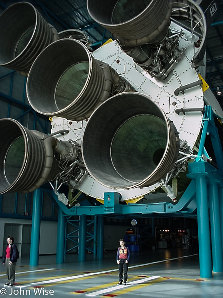 Caroline Wise at Kennedy Space Center in Florida