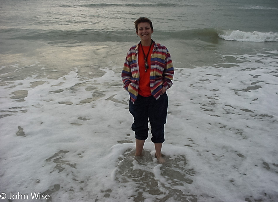 Caroline Wise on the Gulf Coast of Florida