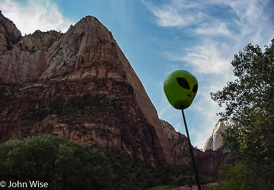 Alien in Zion National Park, Utah